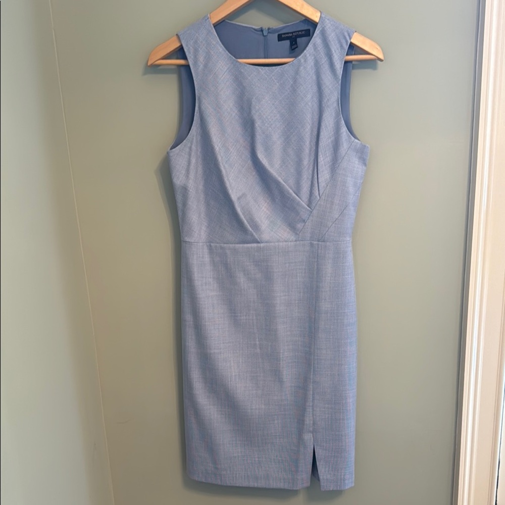 Banana Republic Elegant Blue Sleeveless Dress